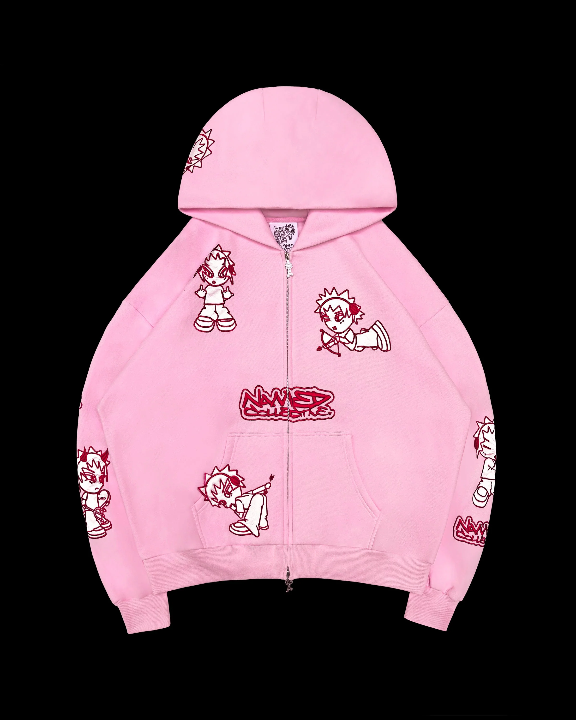 DO NOT ENABLE - MISBEHAVE ZIP HOODIE PINK POISON