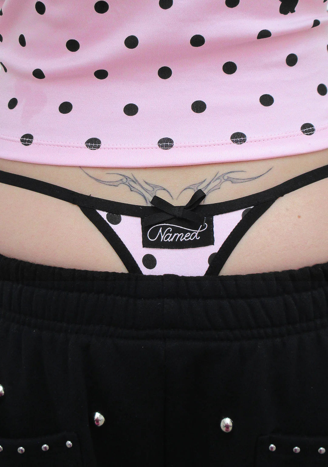 NOVA POLKA DOT G-STRING BABY PINK - Image 2
