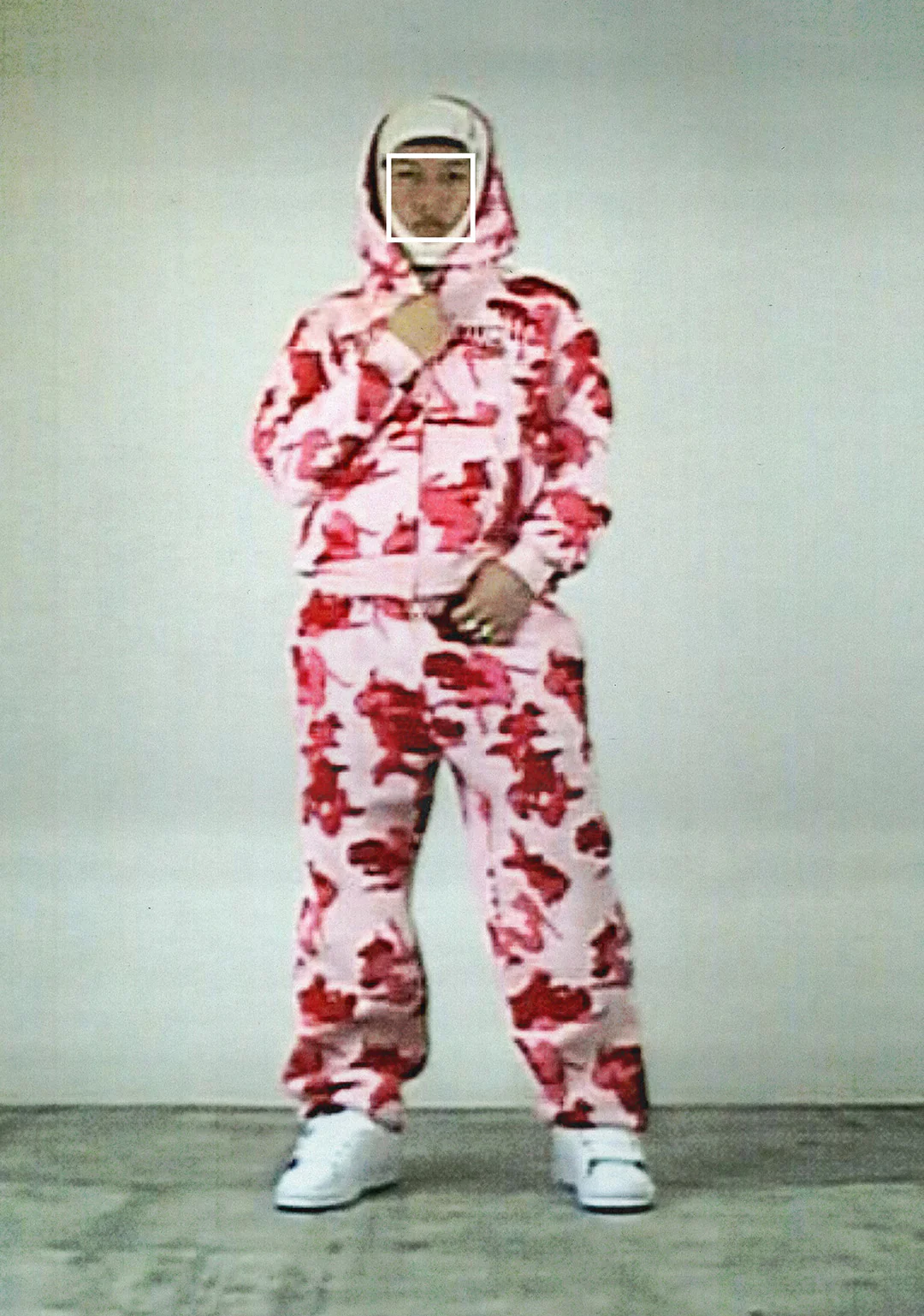 UNREALISTIC IDEALS CAMO ZIP HOODIE CANDY - Image 2